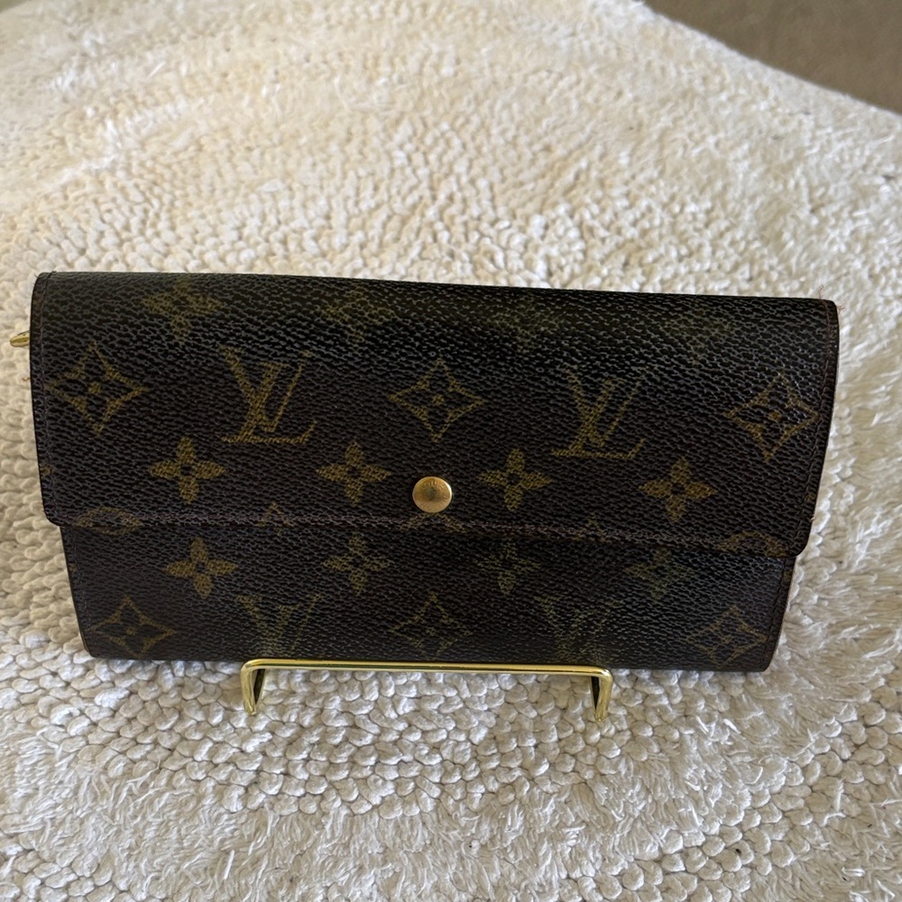 Louis Vuitton Sarah Dark Brown Monogram Wallet